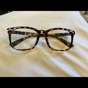 Tortoiseshell framed blue-light blocking glasses
